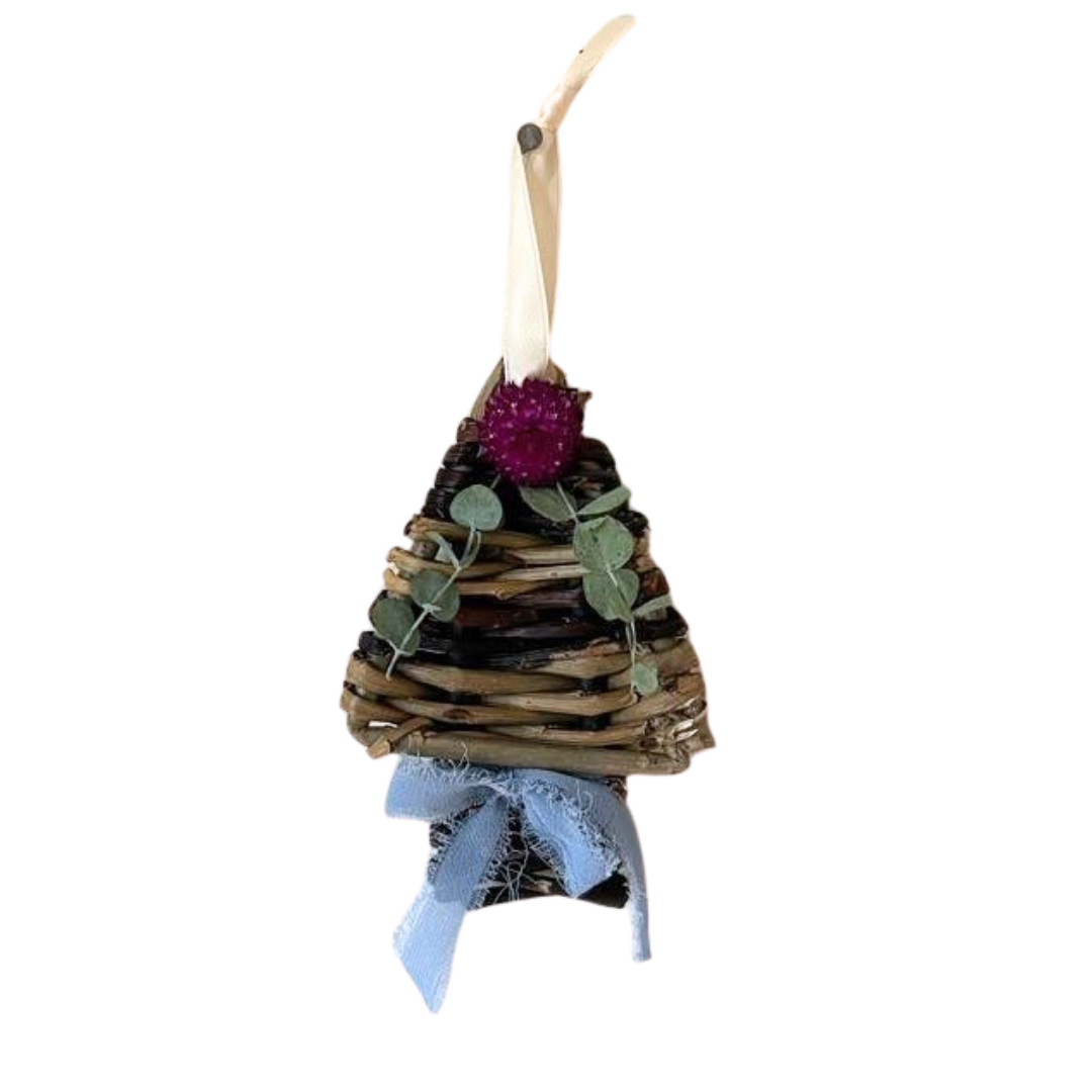 Hand Woven Willow Tree Ornament Set