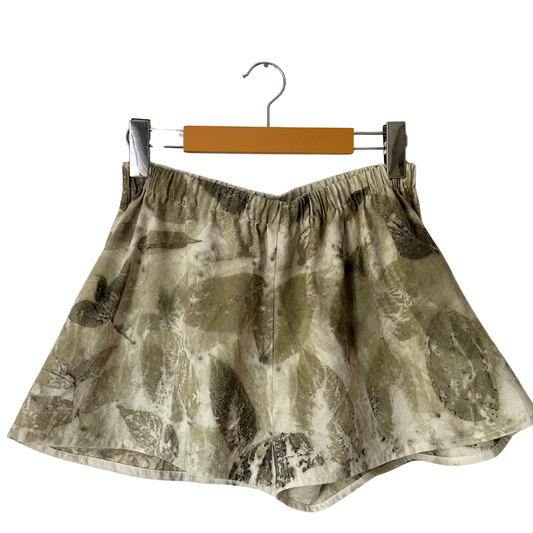 Black Walnut Dyed Shorts - 100% Organic Cotton