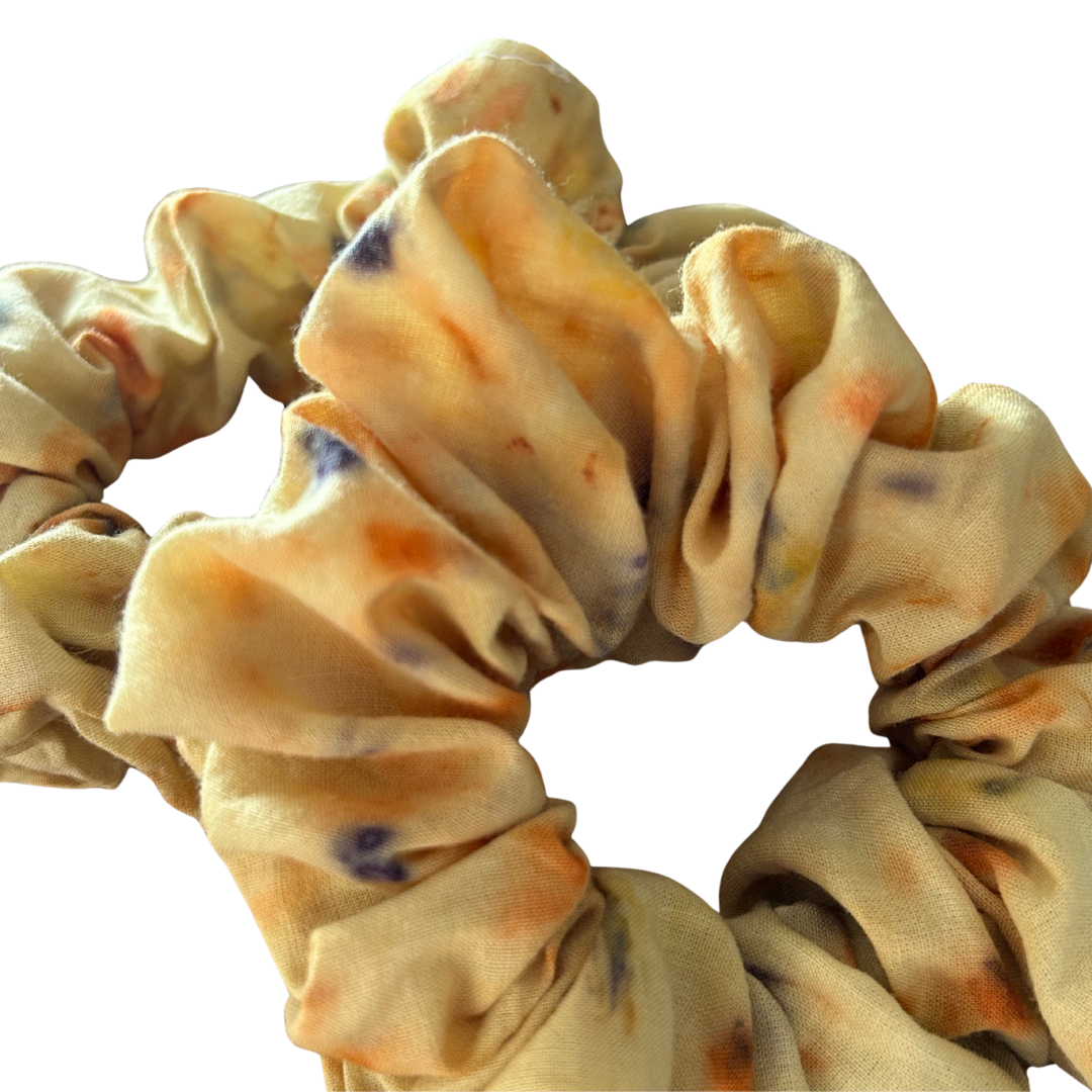 100% Organic Cotton Garden Dyed Scrunchie