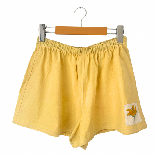 Marigold Dyed Shorts - 100% Organic Cotton