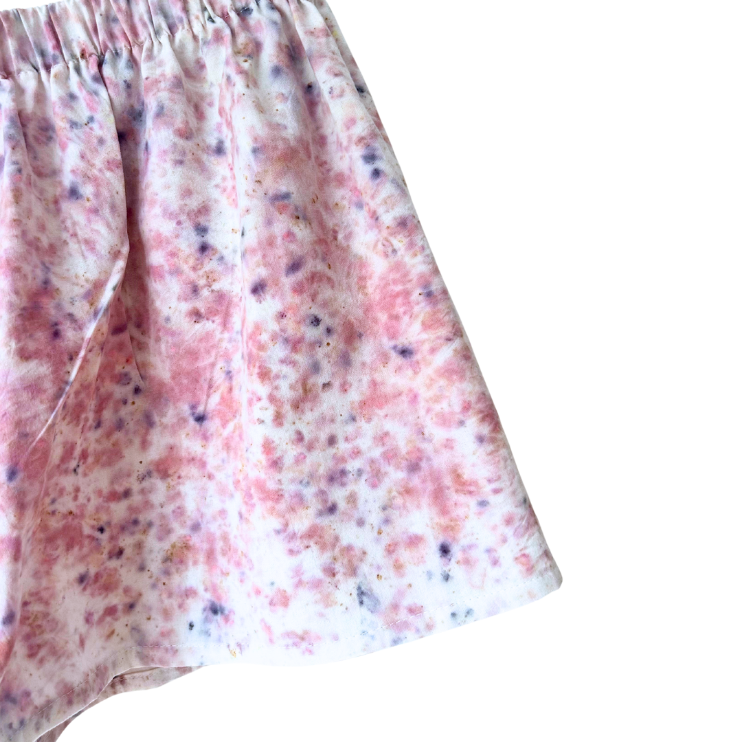Sumac + Scabiosa Dyed Shorts - 100% Organic Cotton