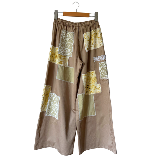 Marigold + Indigo Plant Dyed Patchwork Pants - 100% Upcycled Cotton