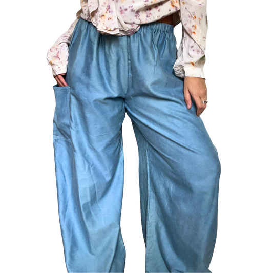 Indigo Dyed Pants- 100% Upcycled Cotton