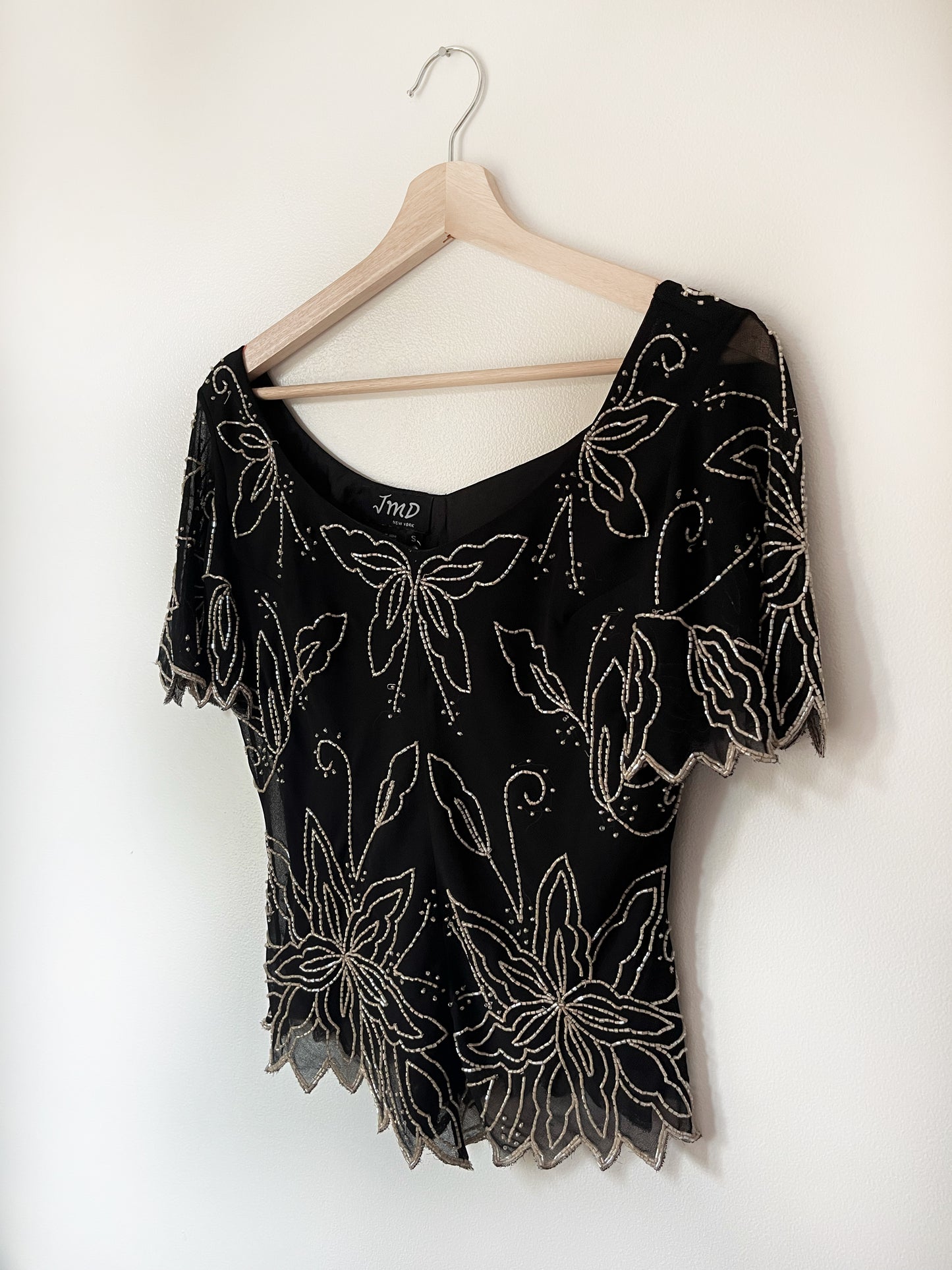 Vintage Beaded Top - S