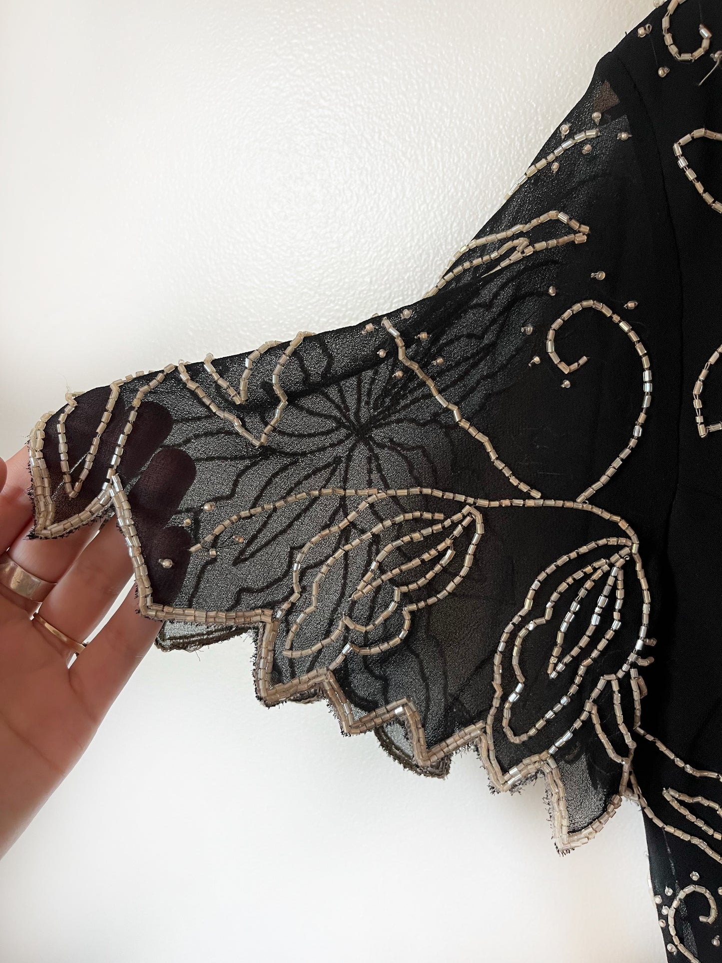 Vintage Beaded Top - S