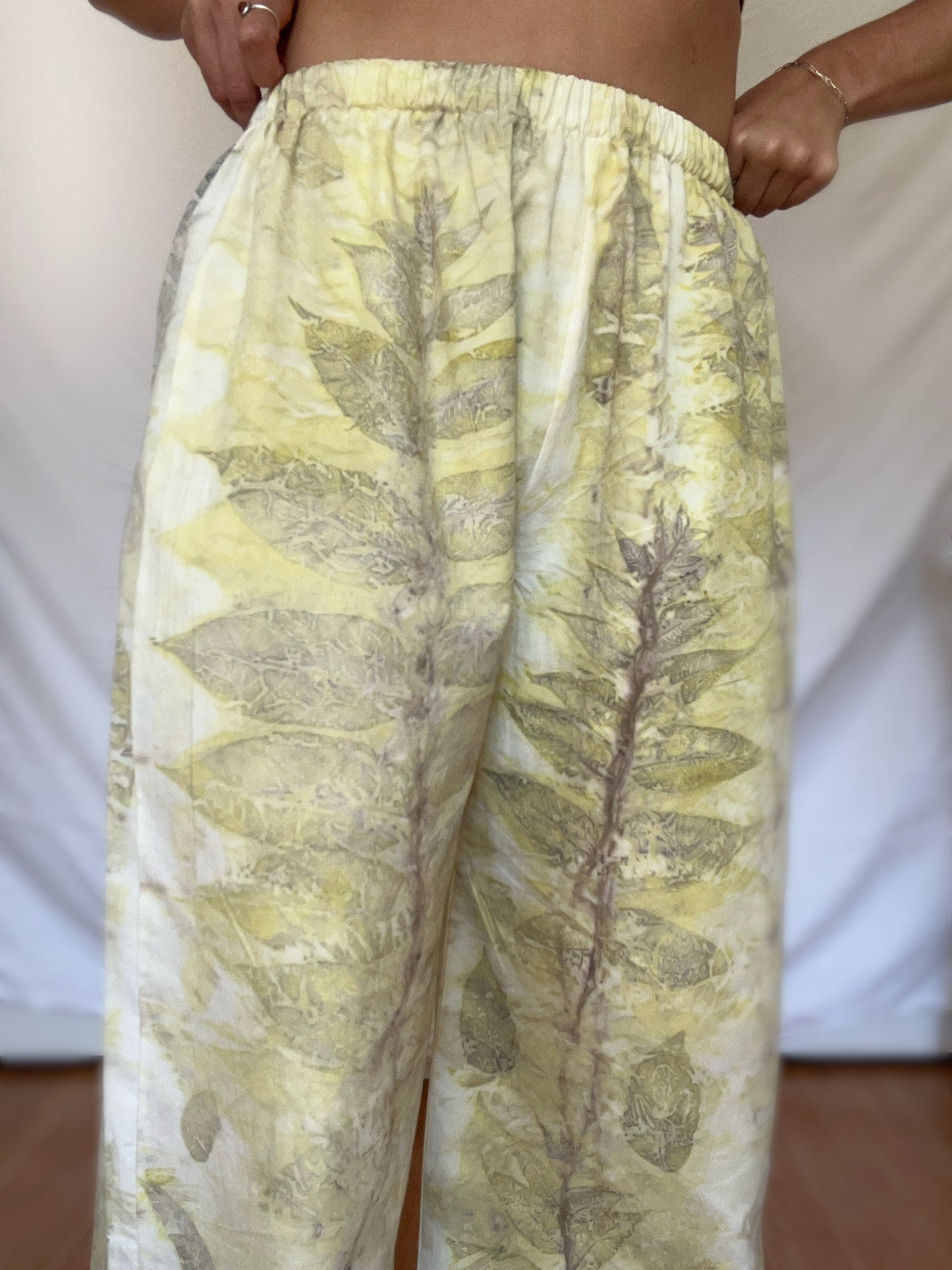 100% Cotton Plant Dyed Lounge Pant - Black Walnut - S/M