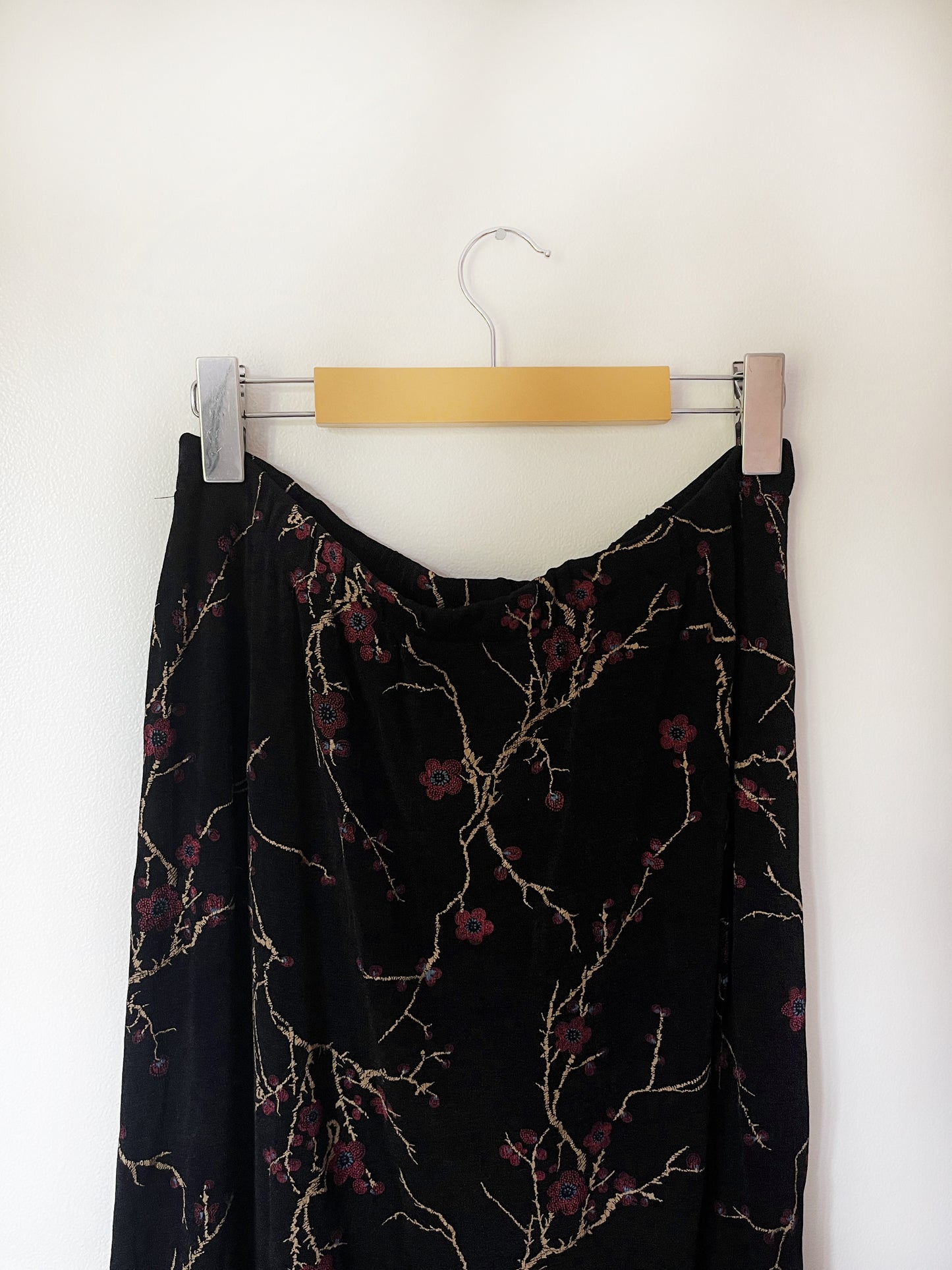 Vintage Cherry Blossom Skirt- M/L
