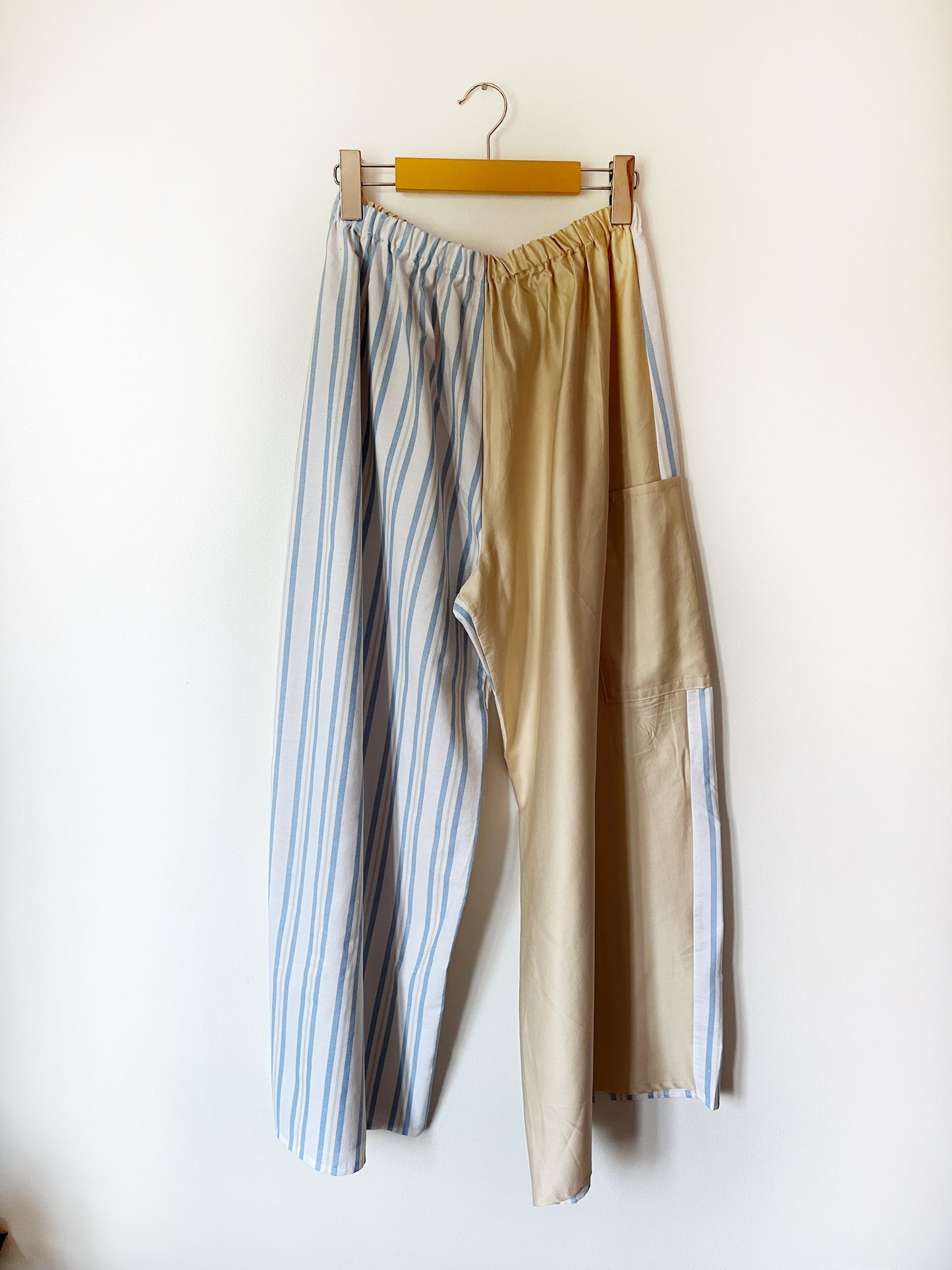 Upcycled Cotton Two Tone Lounge Pants - Multiple Sizes