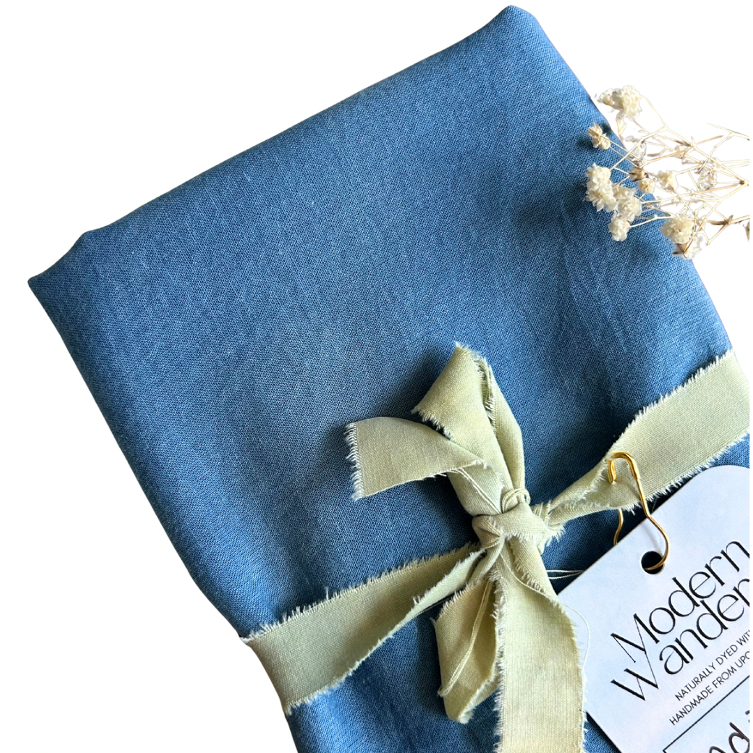 100% Organic Cotton Plant Dyed Bandana - Solid Indigo