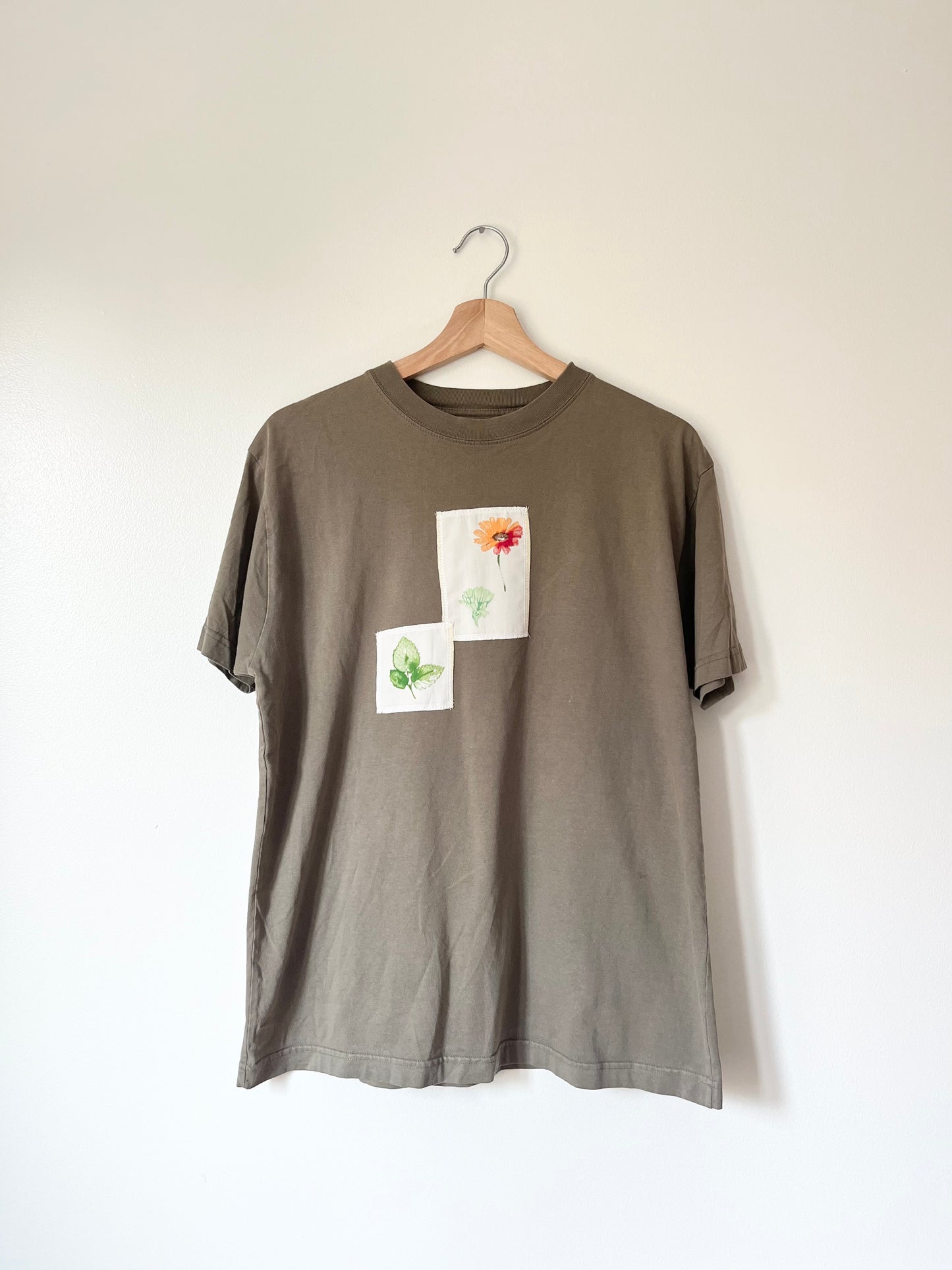 Patchwork Floral T-Shirt- M (Unisex)