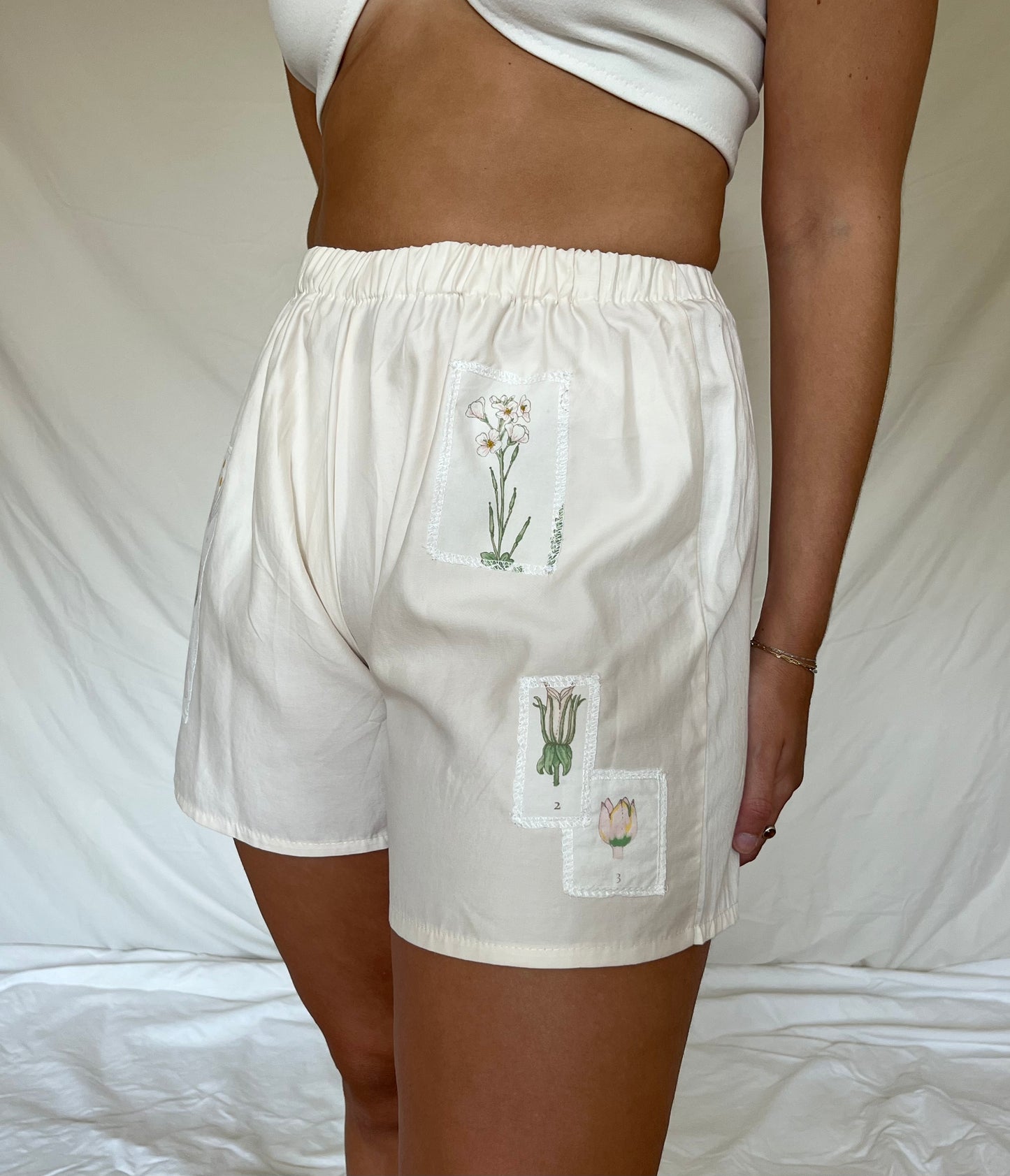 Upcycled Floral Patchwork Everyday Shorts - Multiple Sizes