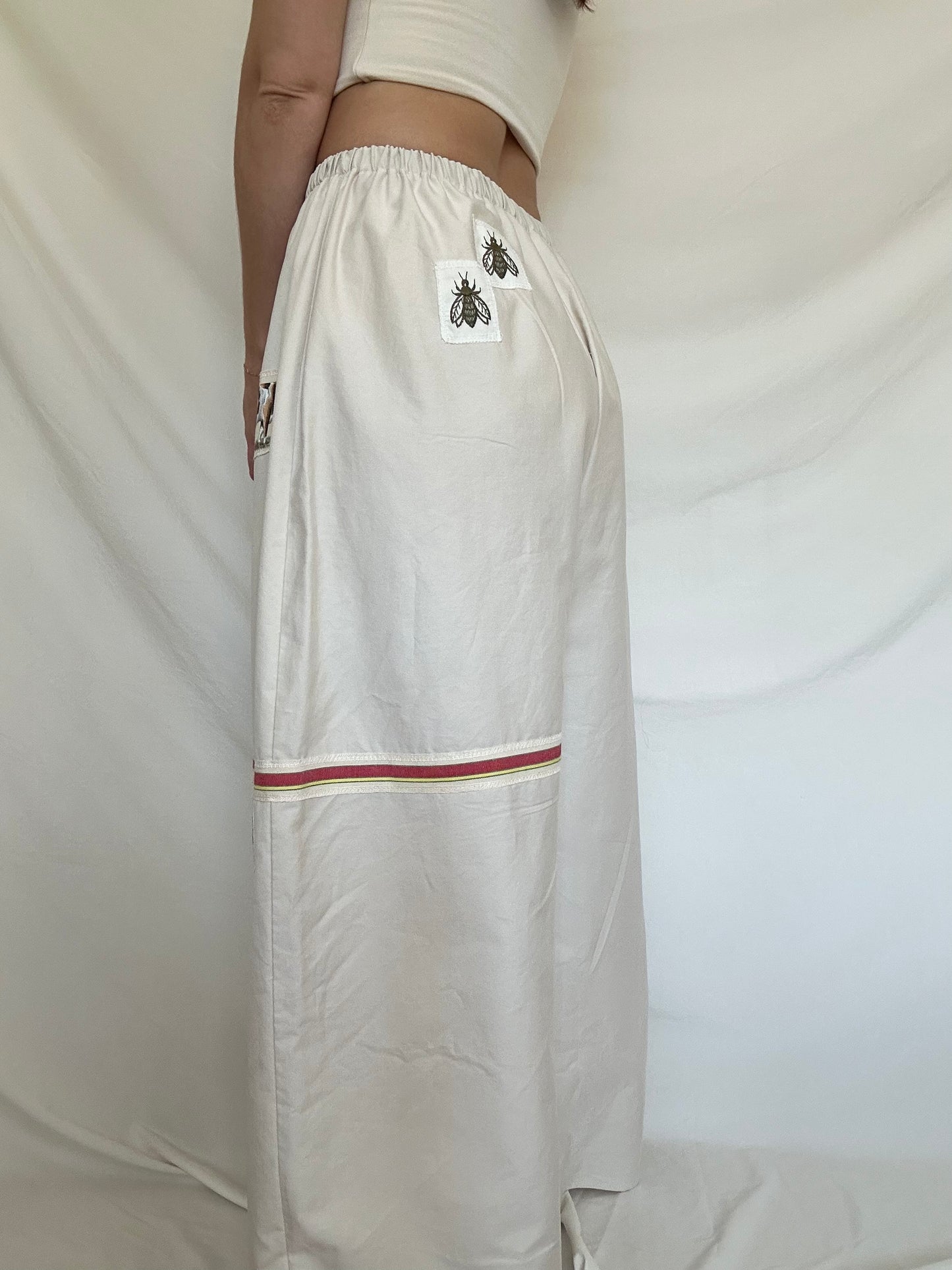 Upcycled Patchwork Cow Pants - M/L