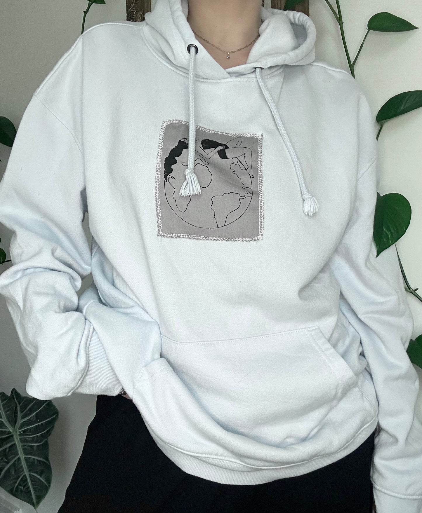 Its Not Radical to Want a Livable Planet Upcycled Hoodie - L