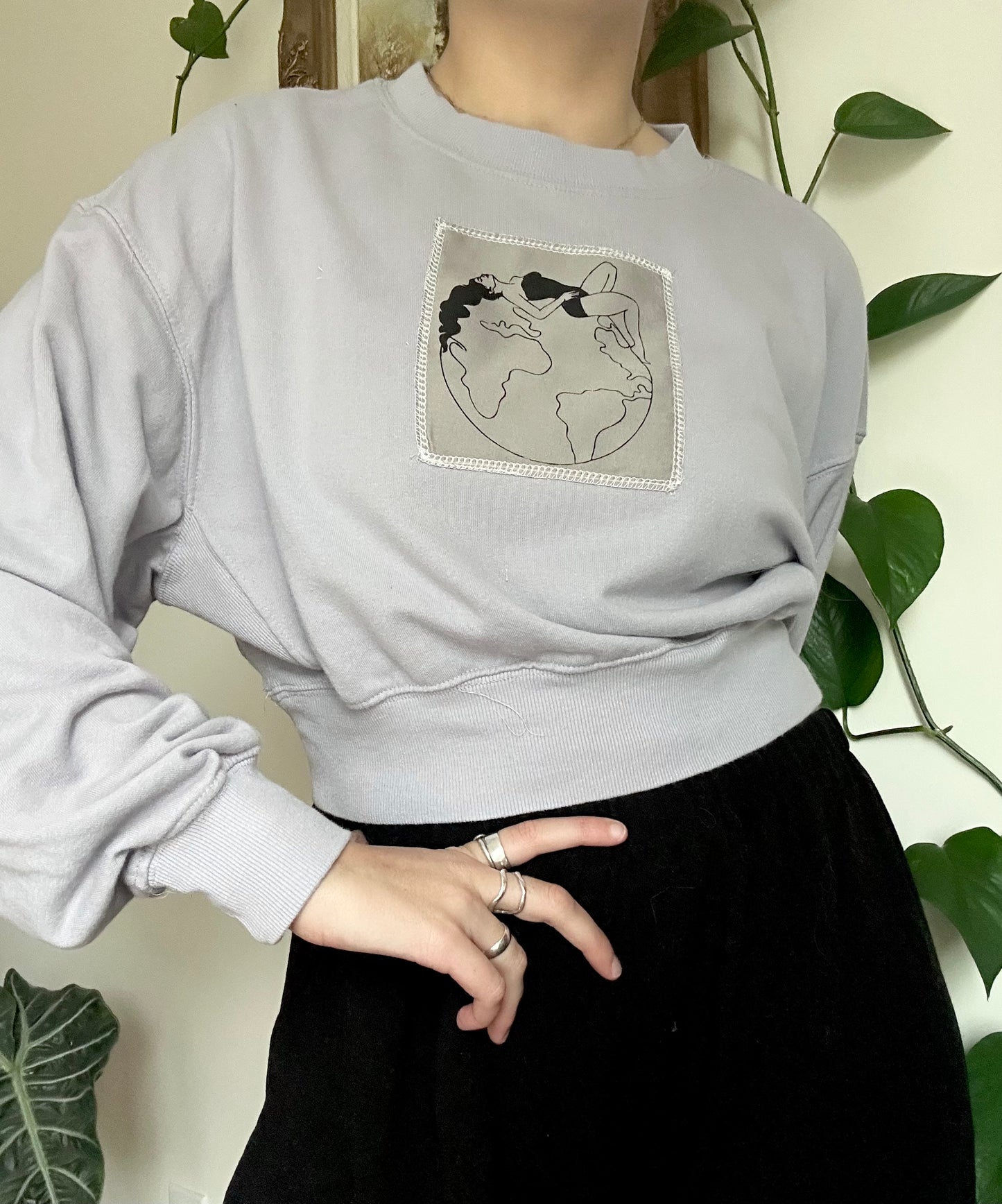 Its Not Radical to Want a Livable Planet Upcycled Crewneck - XS