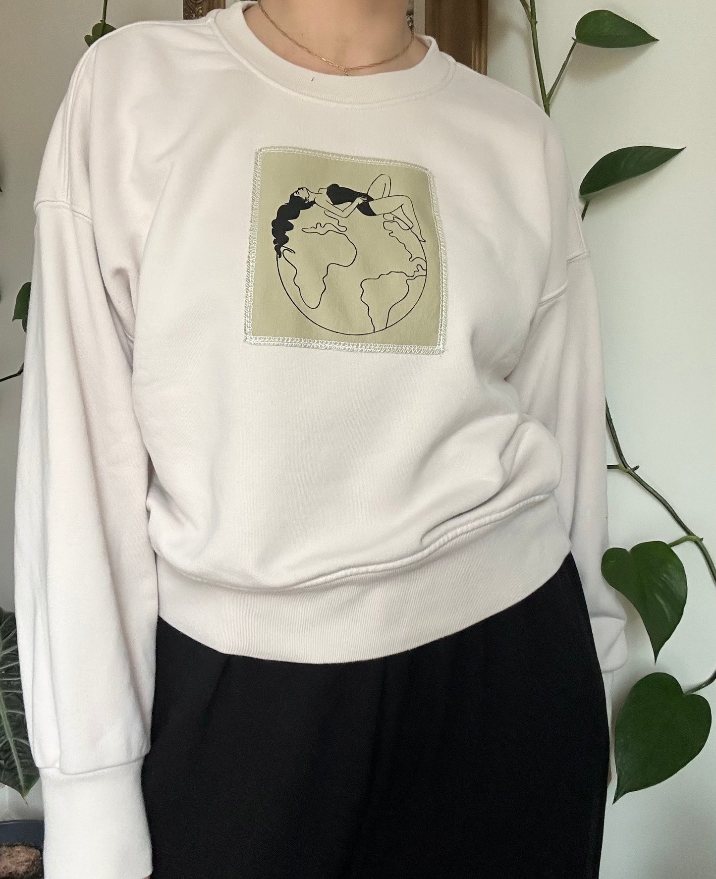 Its Not Radical to Want a Livable Planet Upcycled Crewneck - S