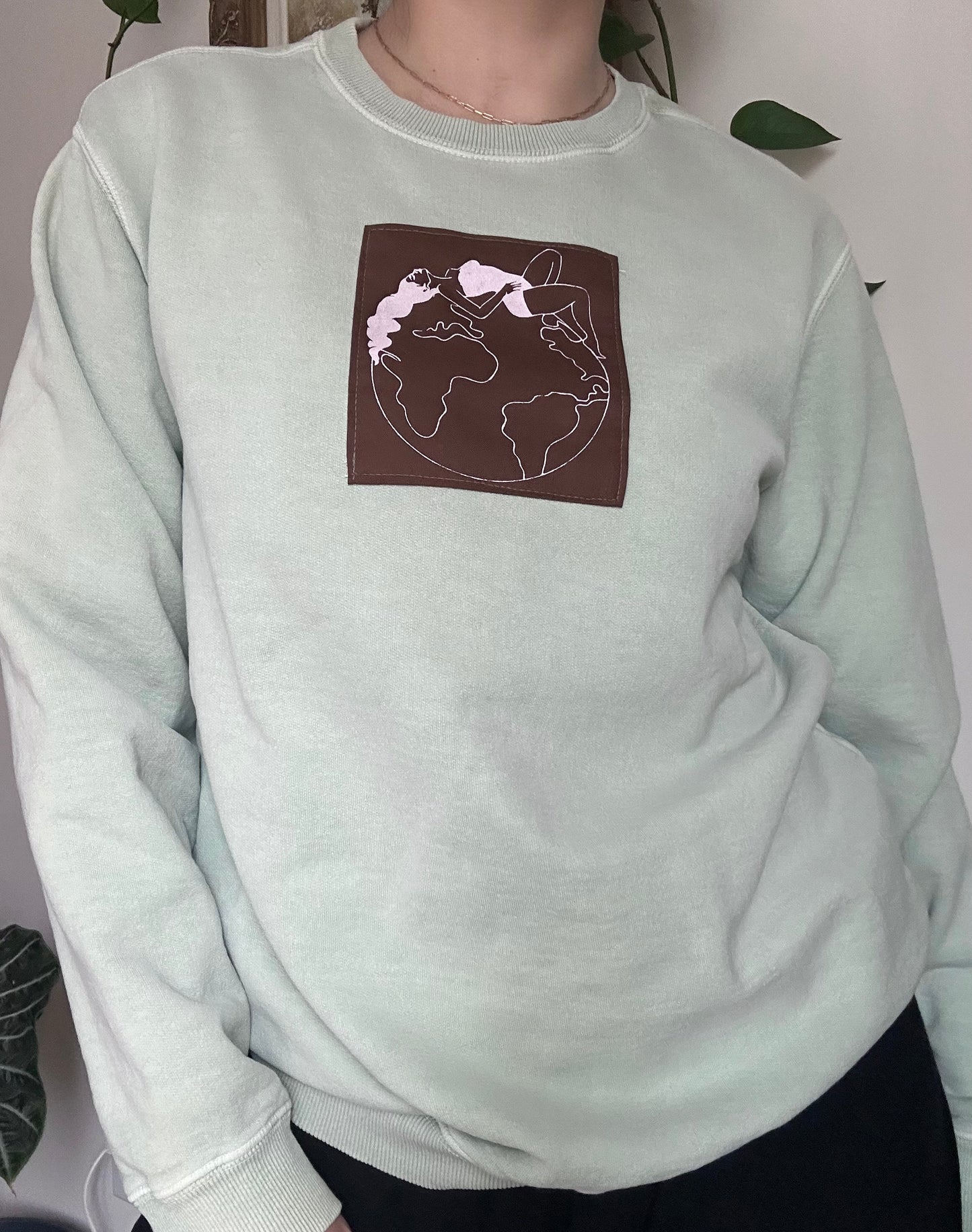Its Not Radical to Want a Livable Planet Upcycled Crewneck - S