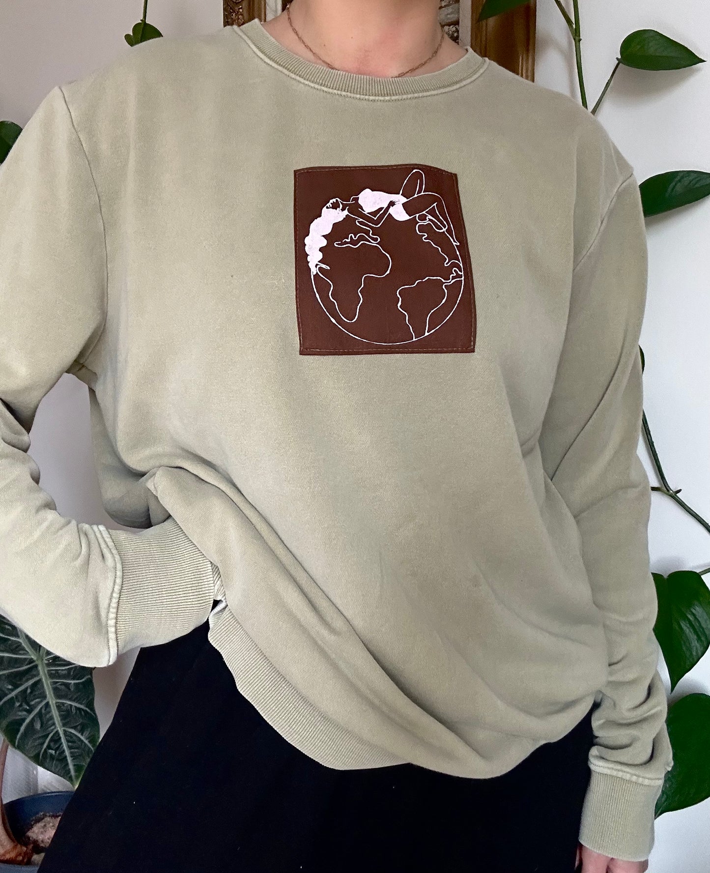 Its Not Radical to Want a Livable Planet Upcycled Crewneck - M/L (unisex)