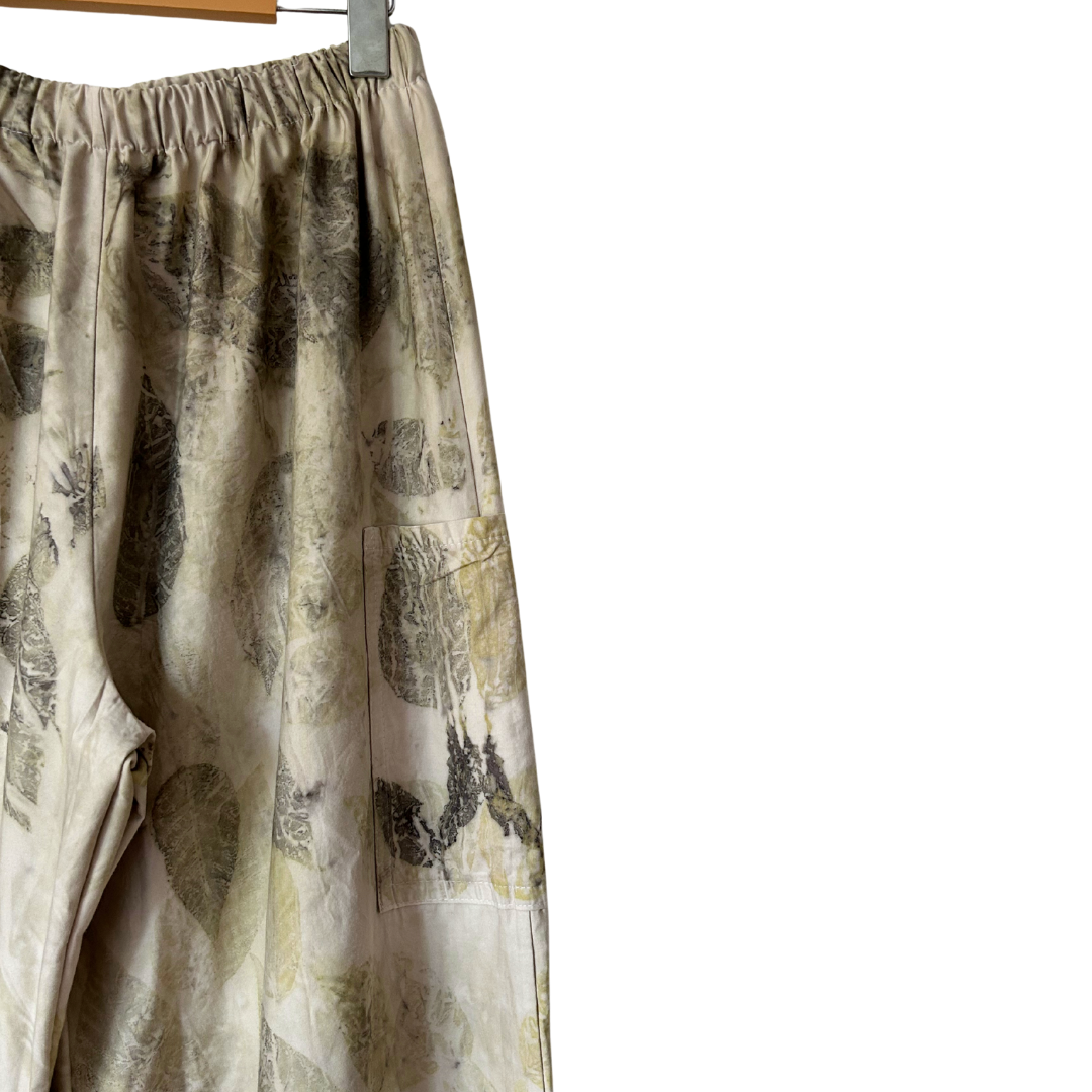 Black Walnut + Shagbark Hickory Dyed Pants - 100% Upcycled Cotton