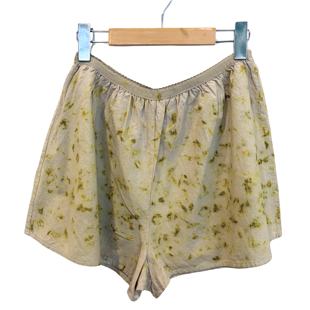 Black Walnut + Marigold Dyed PJ Shorts - 100% Organic Cotton