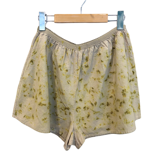 Black Walnut + Marigold Dyed PJ Shorts - 100% Organic Cotton