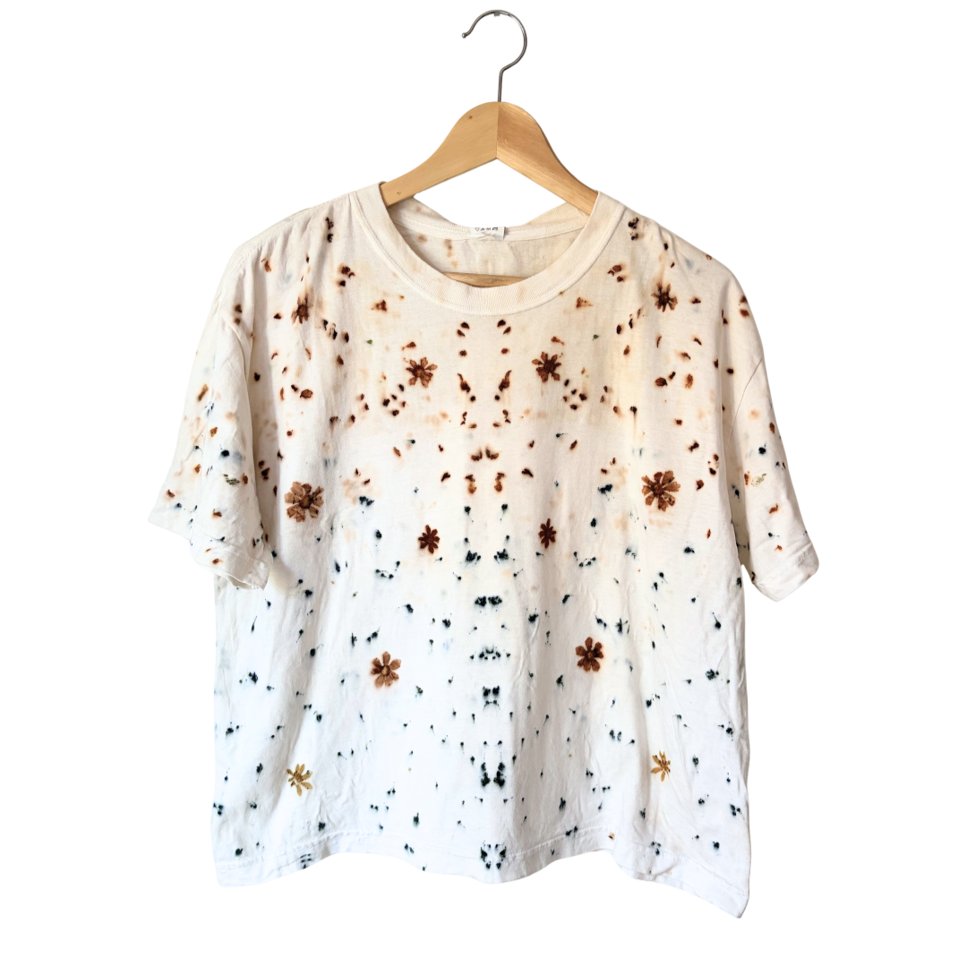 Garden Flower Dyed Tee - Coreopsis + Scabiosa
