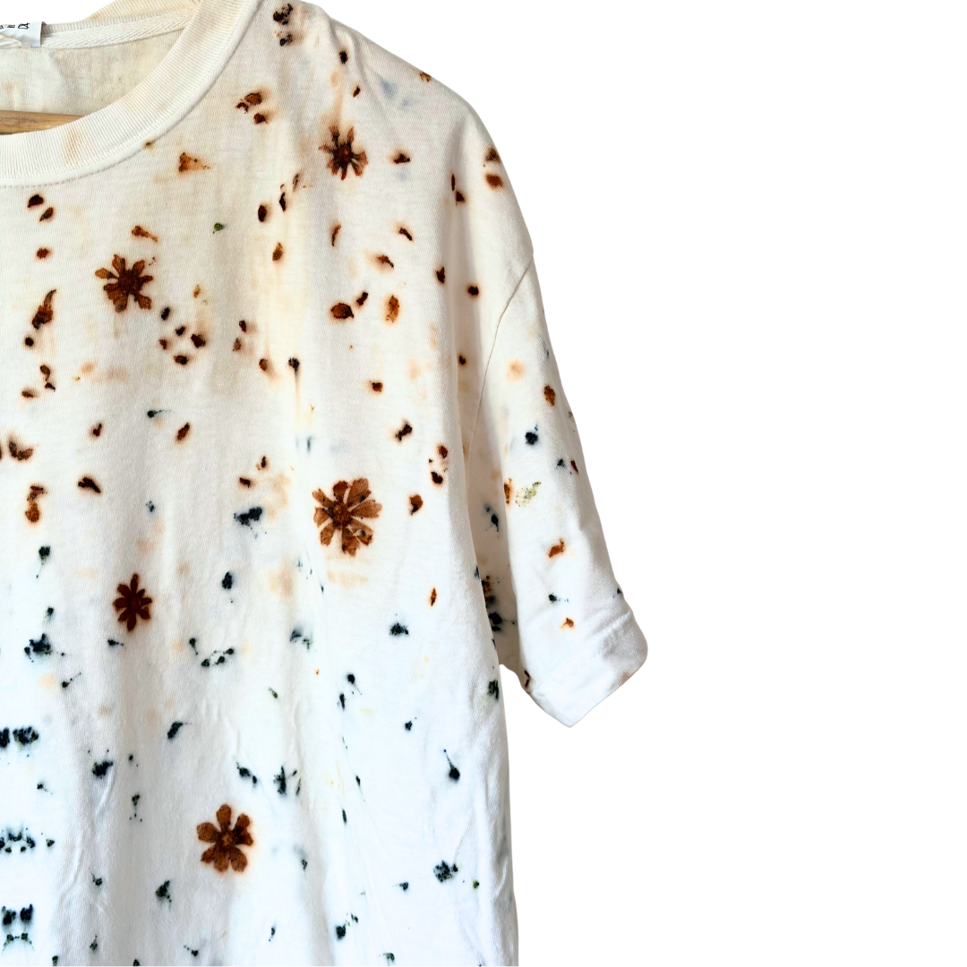 Garden Flower Dyed Tee - Coreopsis + Scabiosa