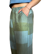 Indigo Dyed Lounge Pants- 100% Deadstock Silk