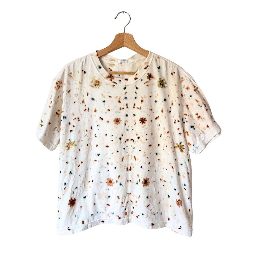 Garden Flower Dyed Tee - Coreopsis + Scabiosa