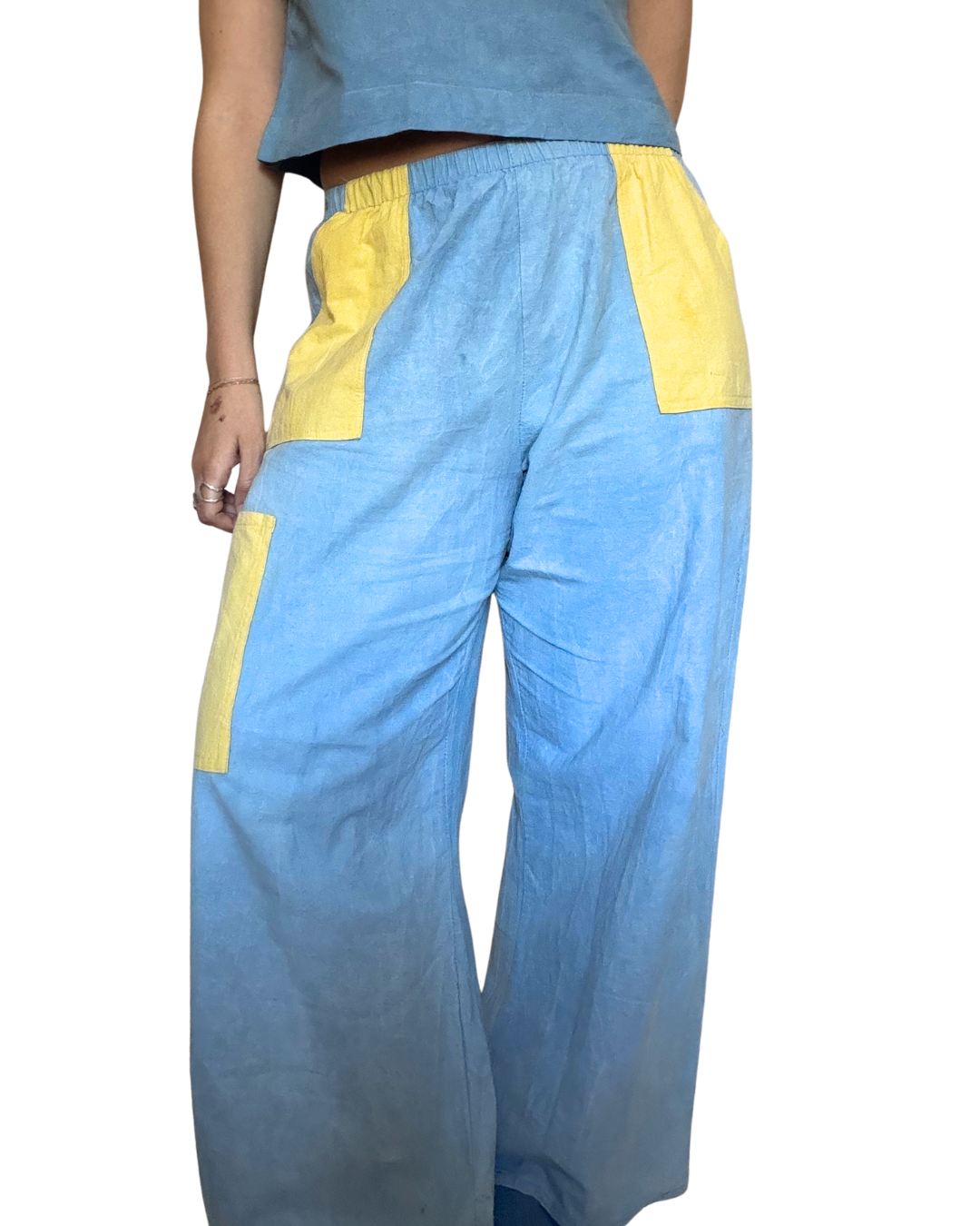 Indigo + Marigold Dyed Lounge Pants- 100% Organic Cotton