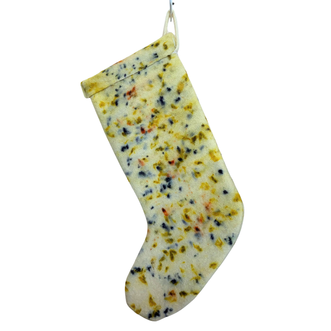 100% Wool Plant Dyed Stocking - Marigold/Coreopsis/Scabiosa