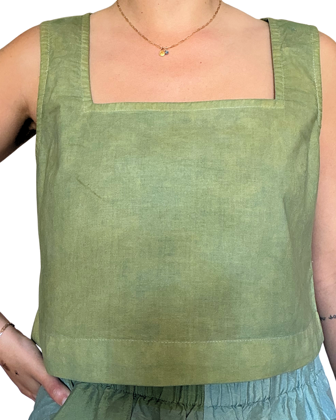 Indigo + Marigold Dyed Lounge Tank - 100% Organic Cotton