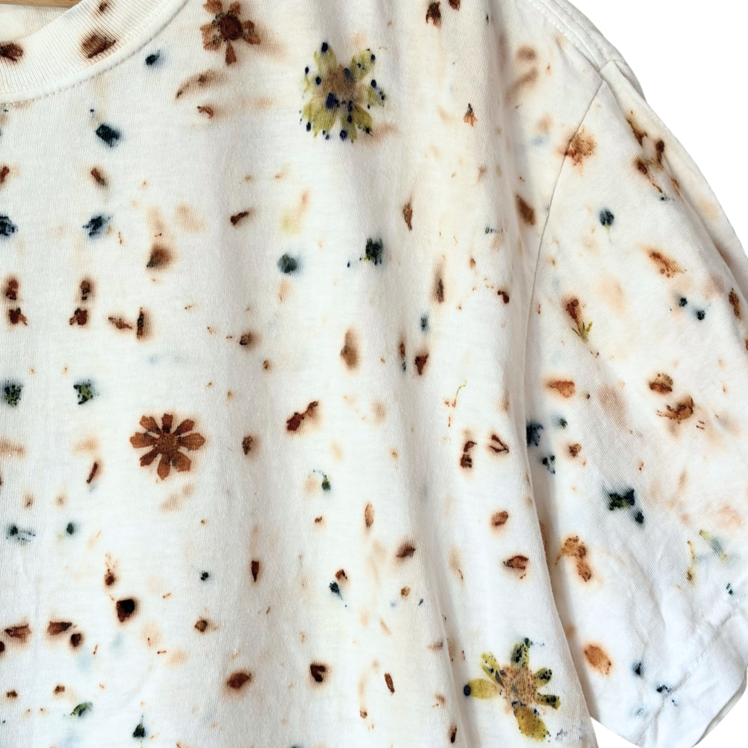 Garden Flower Dyed Tee - Coreopsis + Scabiosa