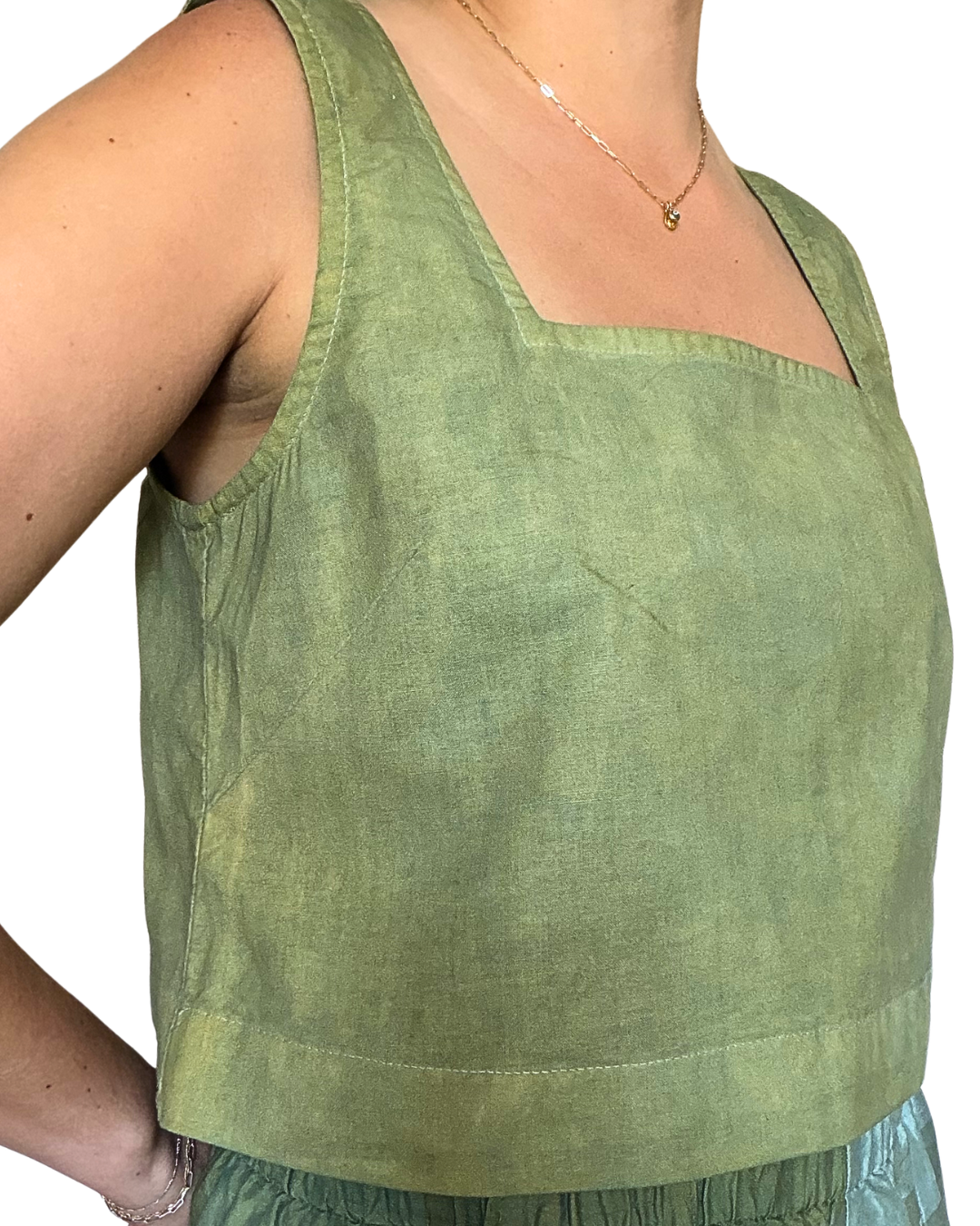Indigo + Marigold Dyed Lounge Tank - 100% Organic Cotton