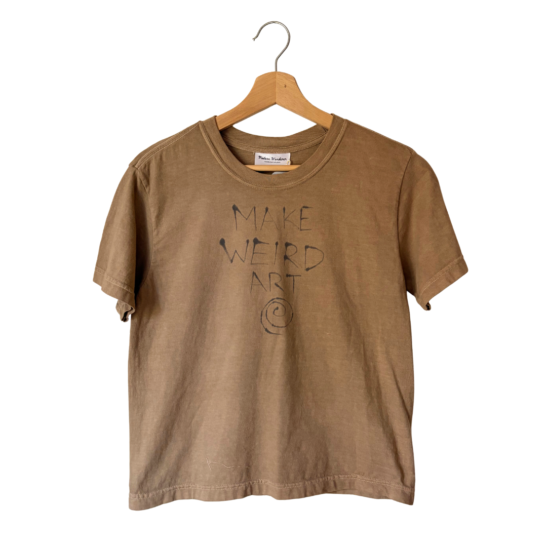 Make Weird Art Tee - Black Walnut