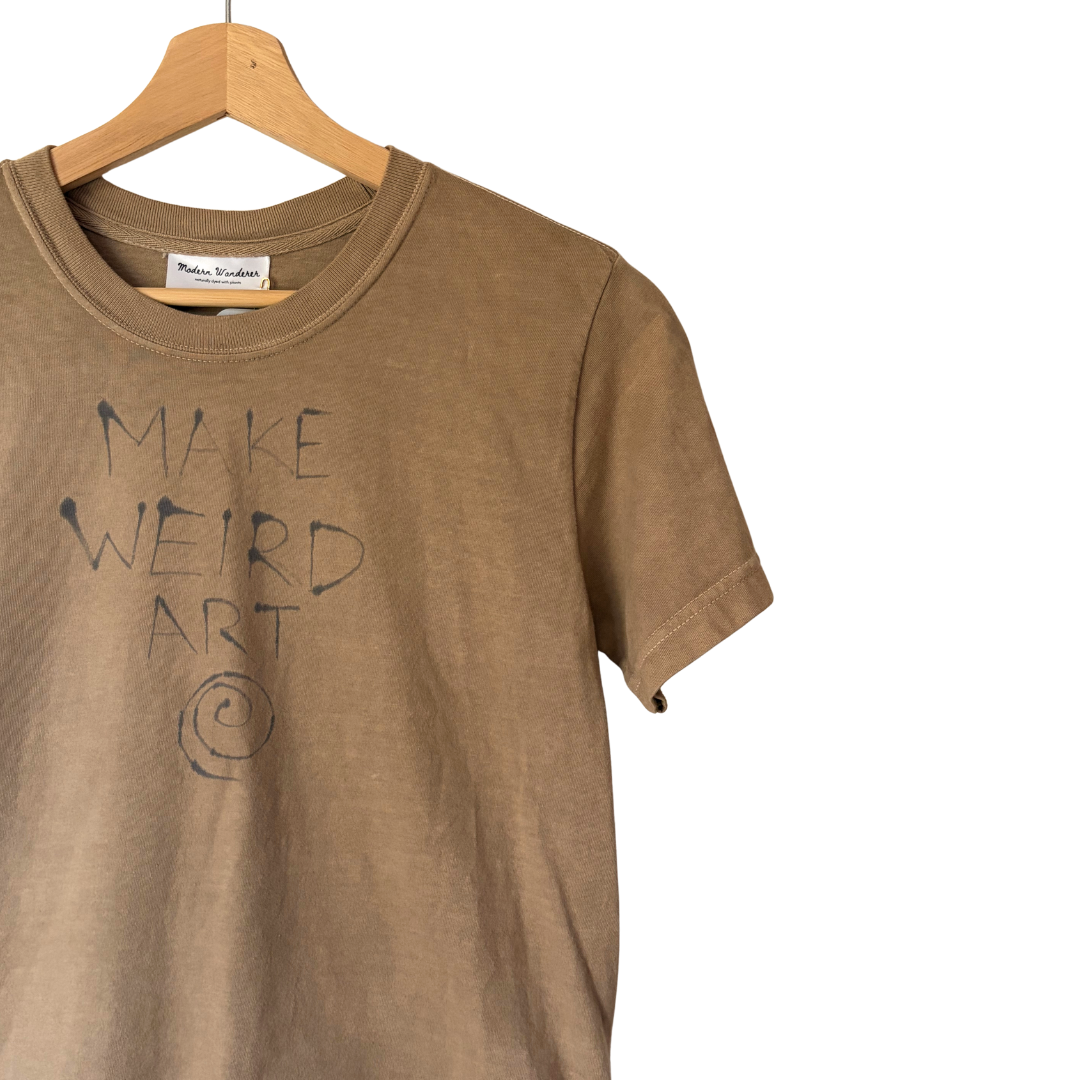 Make Weird Art Tee - Black Walnut