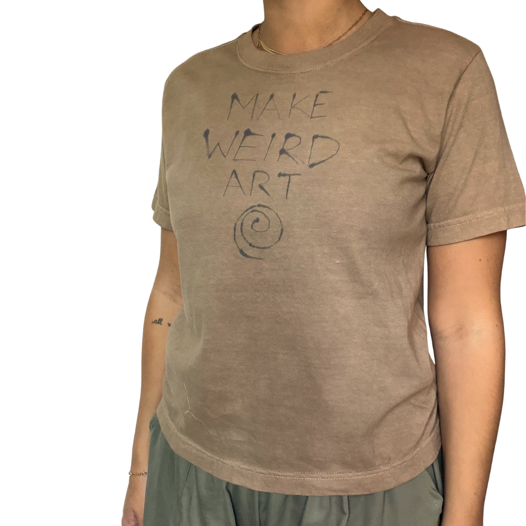 Make Weird Art Tee - Black Walnut