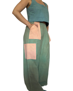 Madder Root + Indigo/Marigold Dyed Lounge Pants- 100% Organic Cotton