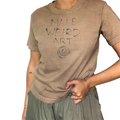 Make Weird Art Tee - Black Walnut