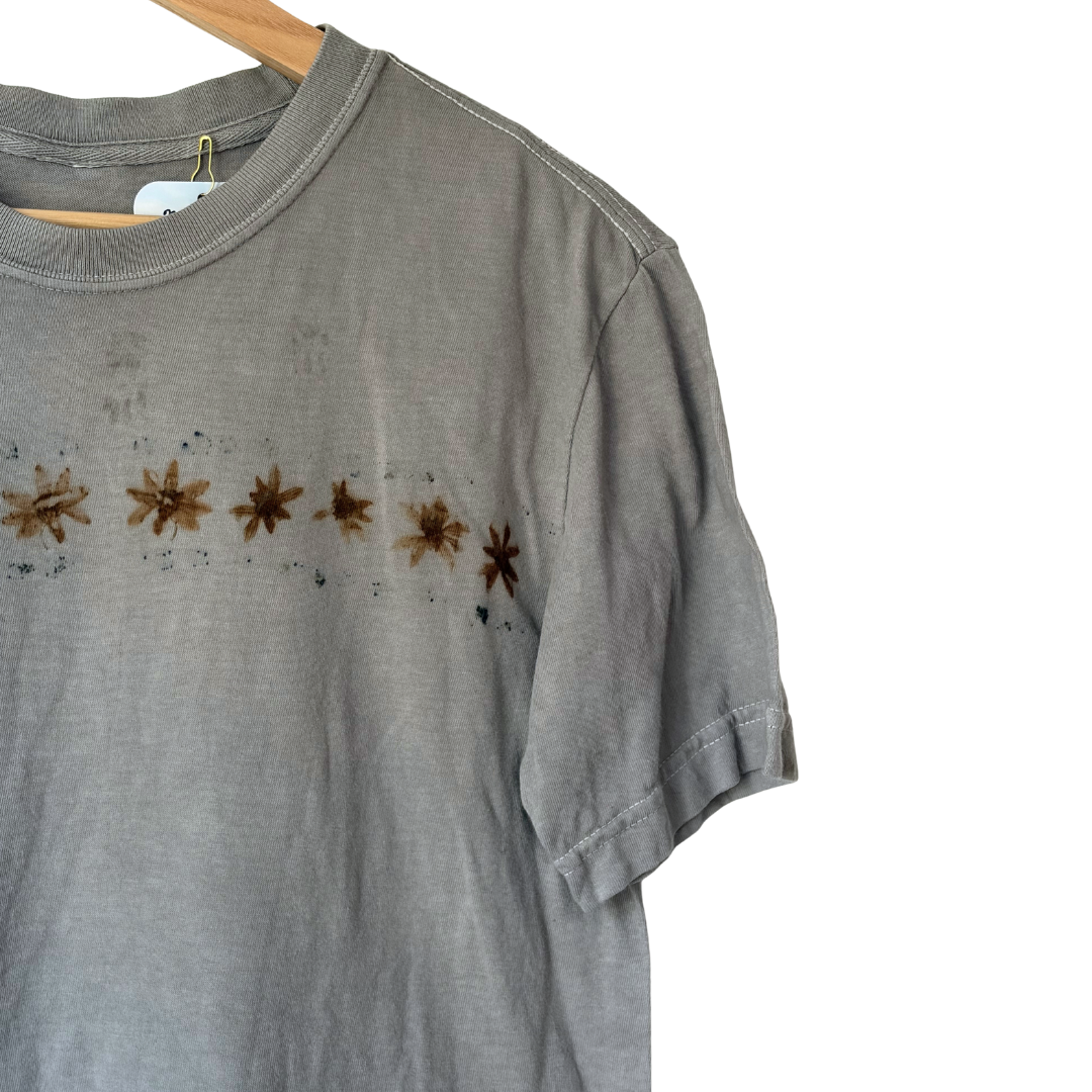 Garden+ Forest Dyed Tee - Black Walnut + Coreopsis