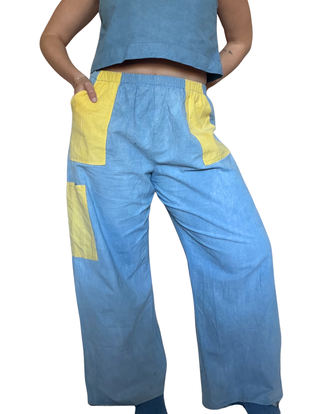 Indigo + Marigold Dyed Lounge Pants- 100% Organic Cotton