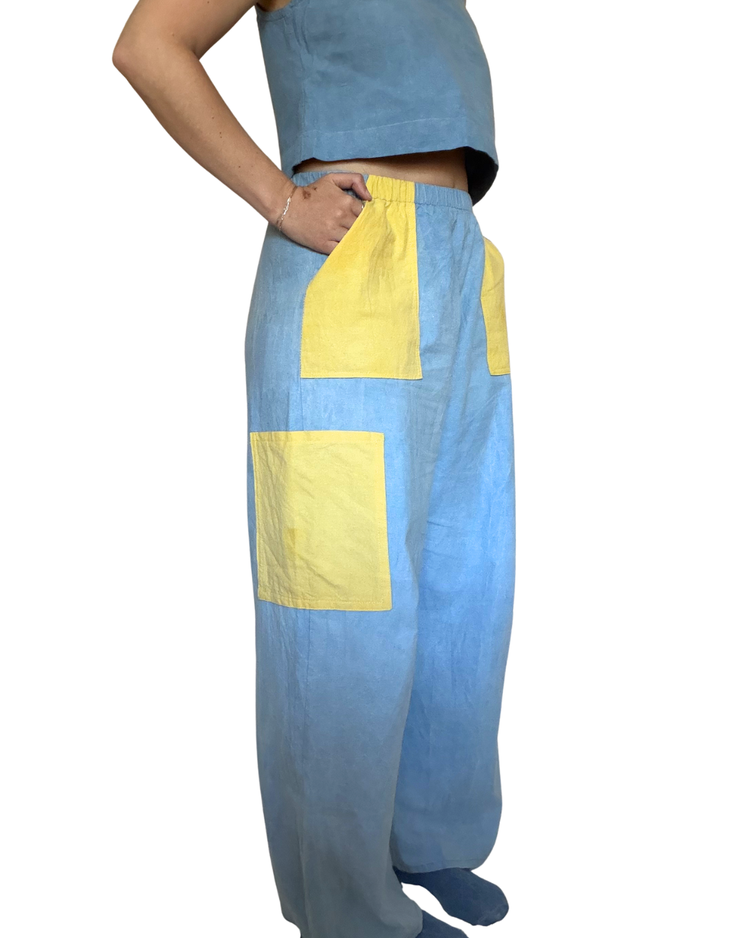 Indigo + Marigold Dyed Lounge Pants- 100% Organic Cotton