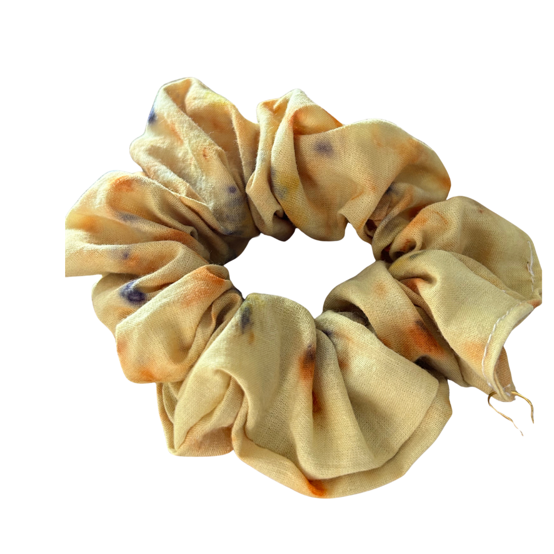 100% Organic Cotton Garden Dyed Scrunchie