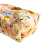 Flower Dyed Makeup Bag - Coreopsis + Scabiosa + Marigold