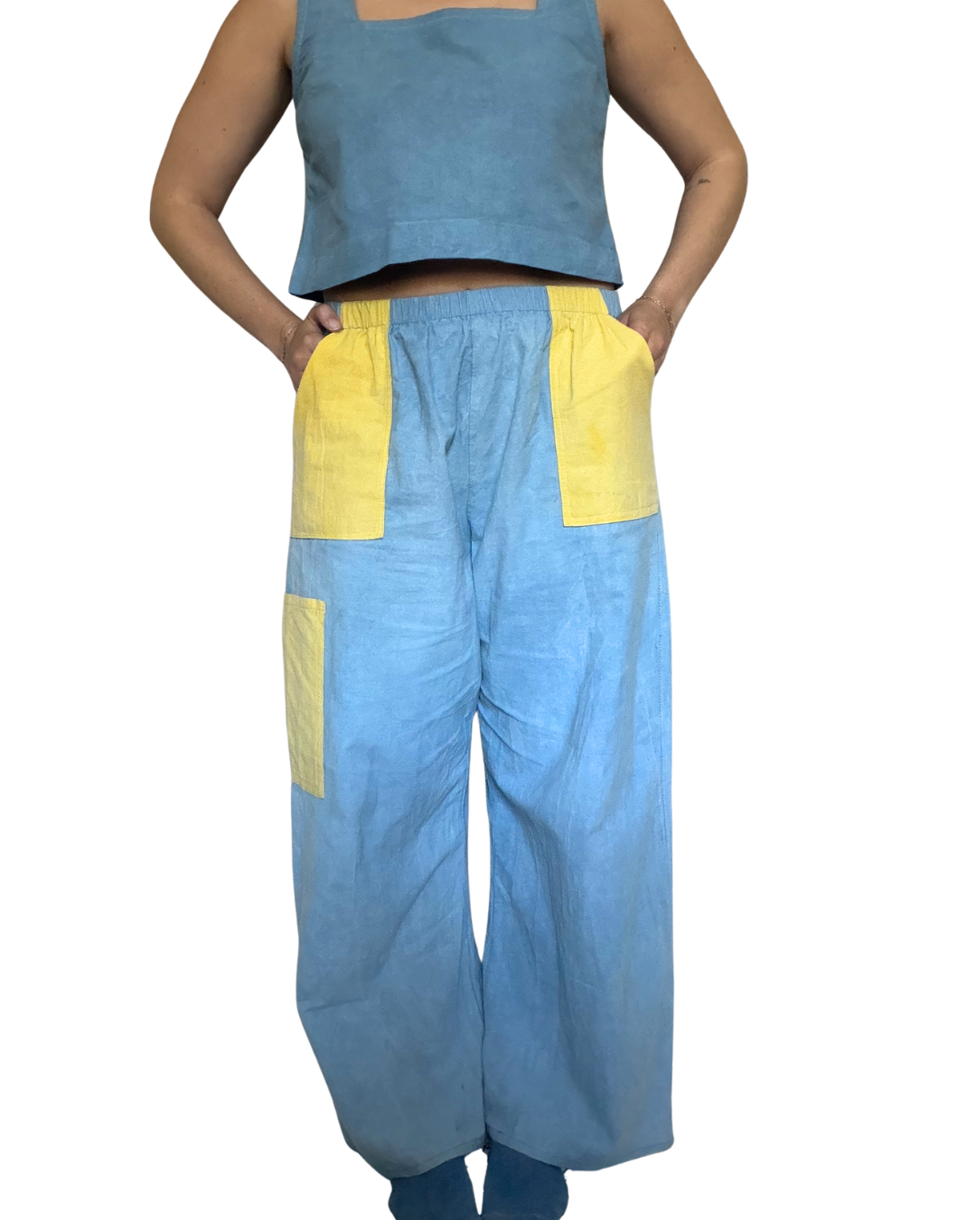 Indigo + Marigold Dyed Lounge Pants- 100% Organic Cotton