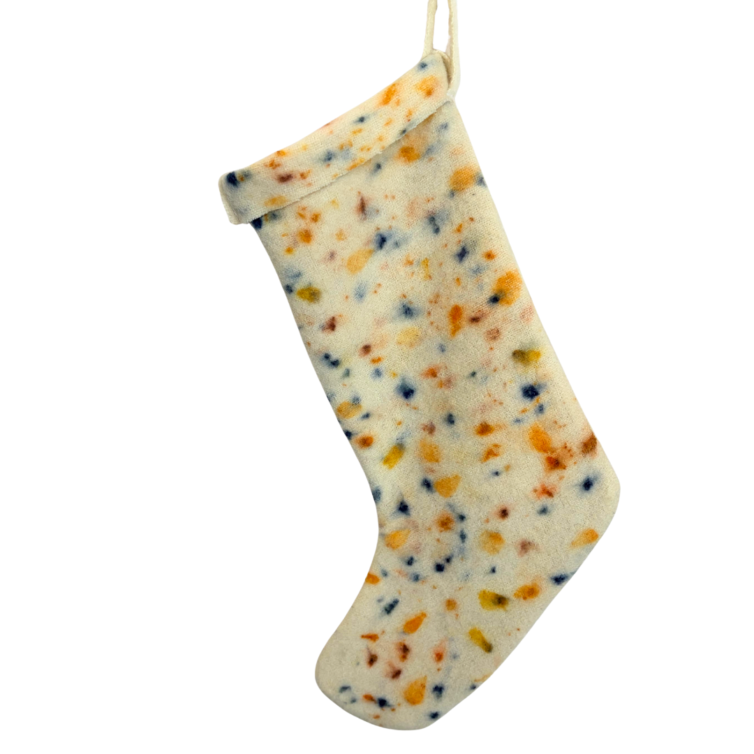 100% Wool Plant Dyed Stocking - Coreopsis/Scabiosa/Cosmo