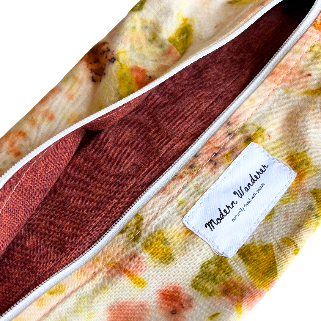 Flower Dyed Makeup Bag - Coreopsis + Marigold