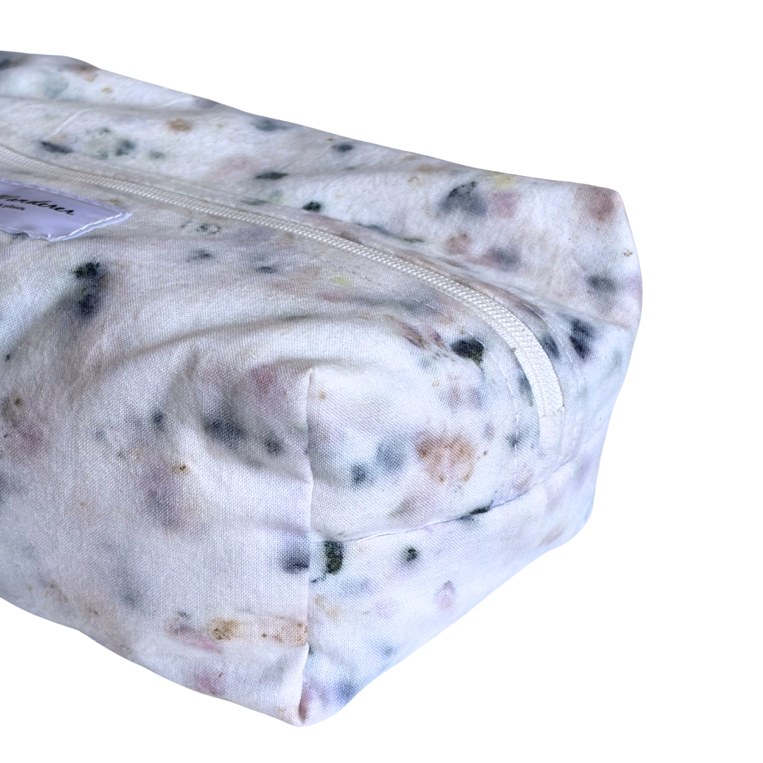 Flower Dyed Makeup Bag - Sumac + Scabiosa