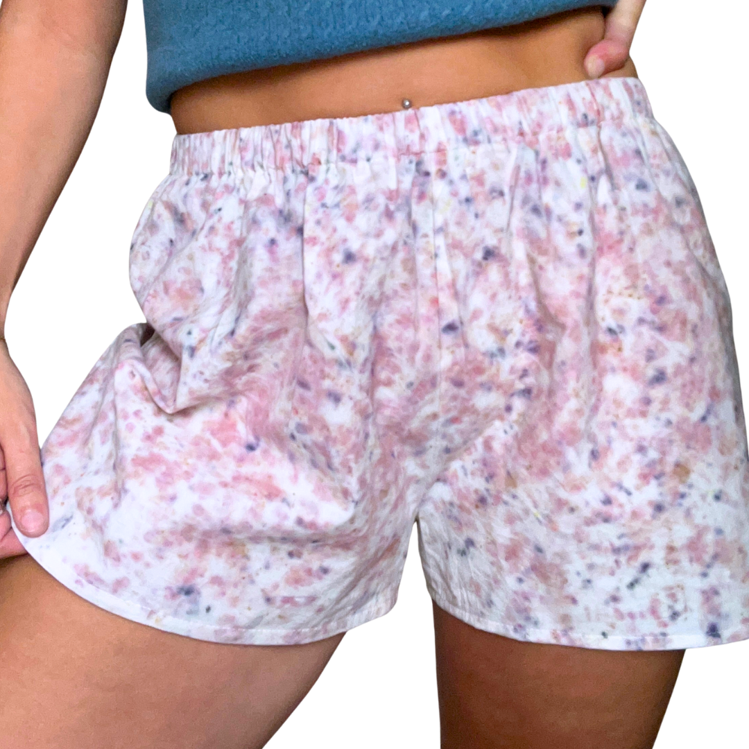 Sumac + Scabiosa Dyed Shorts - 100% Organic Cotton