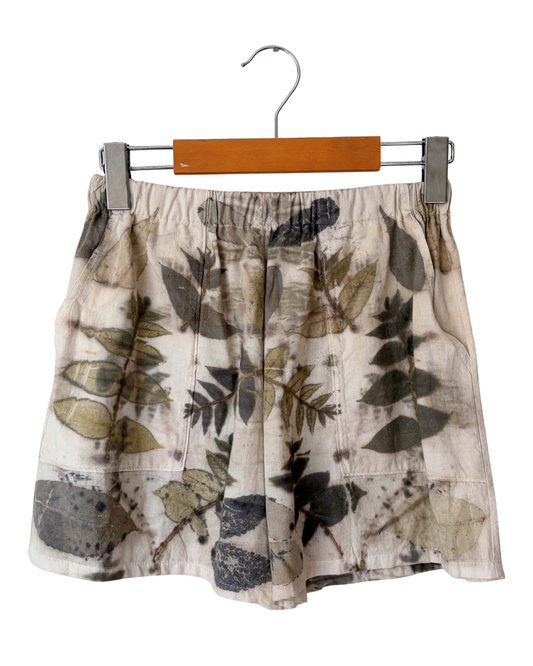 Black Walnut Dyed Shorts - 100% Organic Cotton