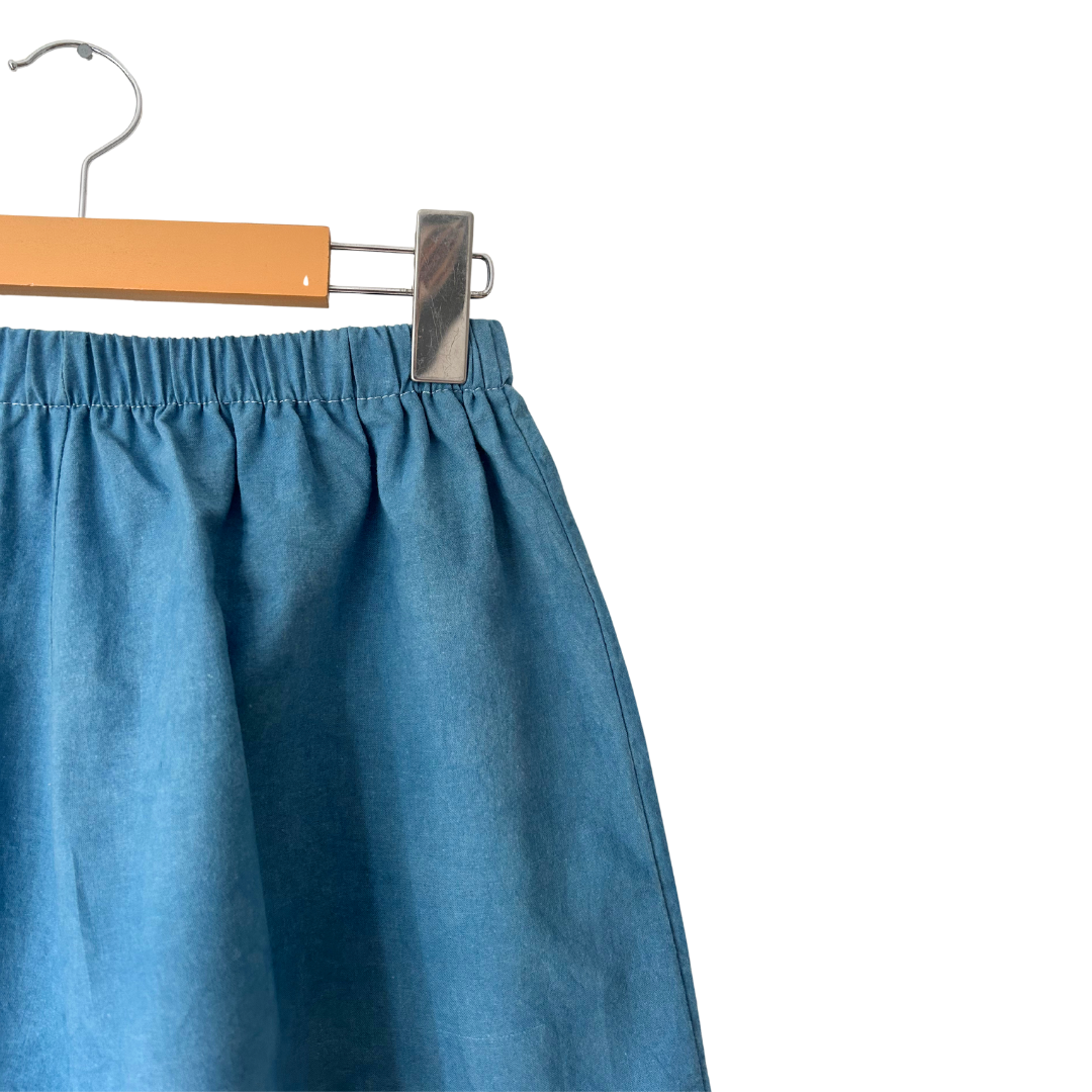 Indigo Dyed Shorts - 100% Organic Cotton